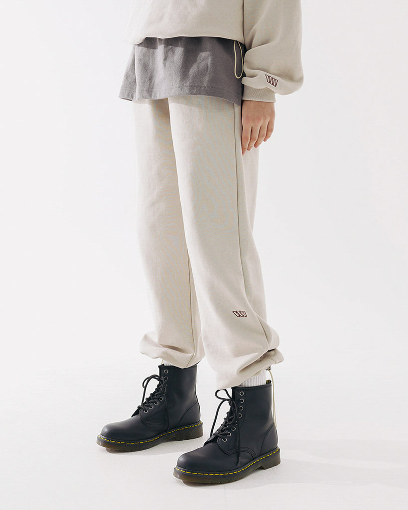 ダブルユーブイプロジェクト(WV PROJECT) Souffle Sweatpants Light Beige JJLP7469