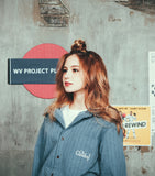 ダブルユーブイプロジェクト(WV PROJECT) PAPA BANDING SHIRT BLUE JJLS7062