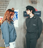 ダブルユーブイプロジェクト(WV PROJECT) PAPA BANDING SHIRT CHARCOAL JJLS7062