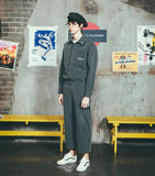 ダブルユーブイプロジェクト(WV PROJECT) Mama Banding Wide Pants CHARCOAL JJLS7063