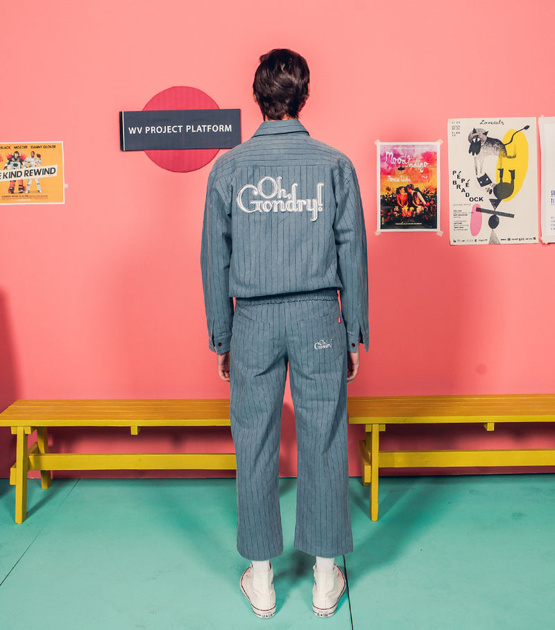 ダブルユーブイプロジェクト(WV PROJECT) Mama Banding Wide Pants BLUE JJLS7063