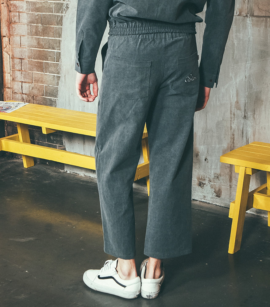 ダブルユーブイプロジェクト(WV PROJECT) Mama Banding Wide Pants CHARCOAL JJLS7063