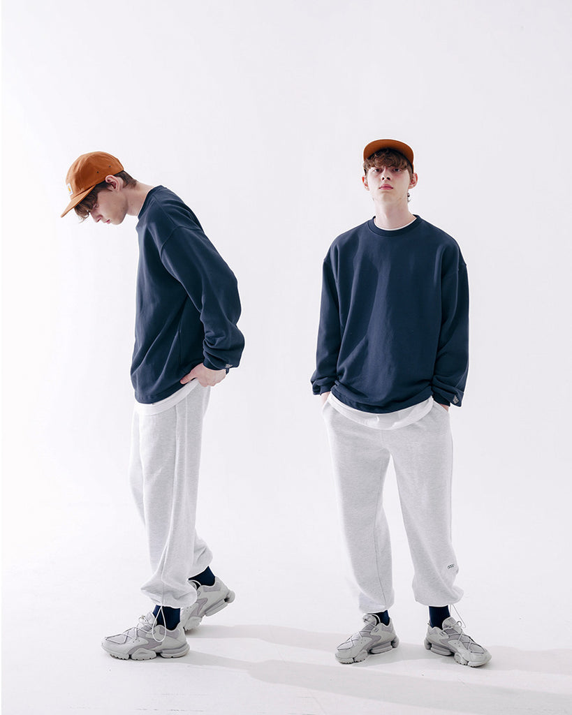 ダブルユーブイプロジェクト(WV PROJECT) Suffled sweatshirt Navy JJMT7468