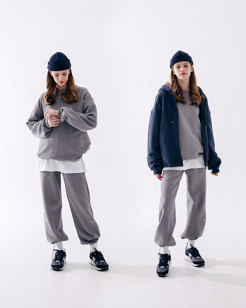 ダブルユーブイプロジェクト(WV PROJECT) Suffled sweatshirt Dark Grey JJMT7468