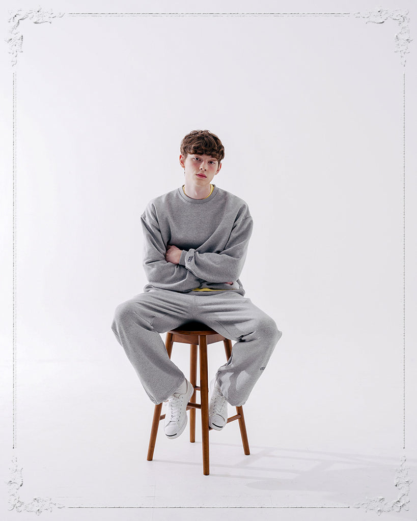 ダブルユーブイプロジェクト(WV PROJECT) Suffled sweatshirt Grey JJMT7468
