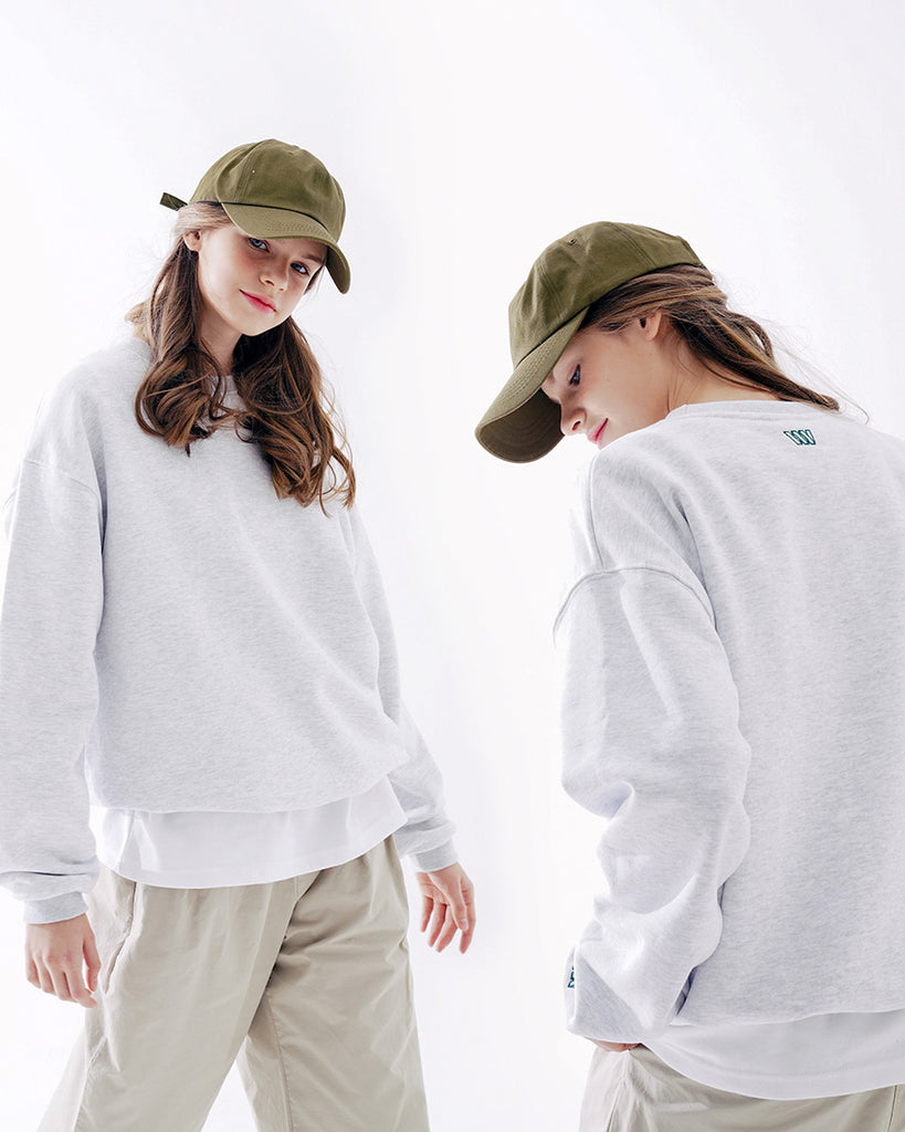 ダブルユーブイプロジェクト(WV PROJECT) Suffled sweatshirt WhiteOatmeal JJMT7468