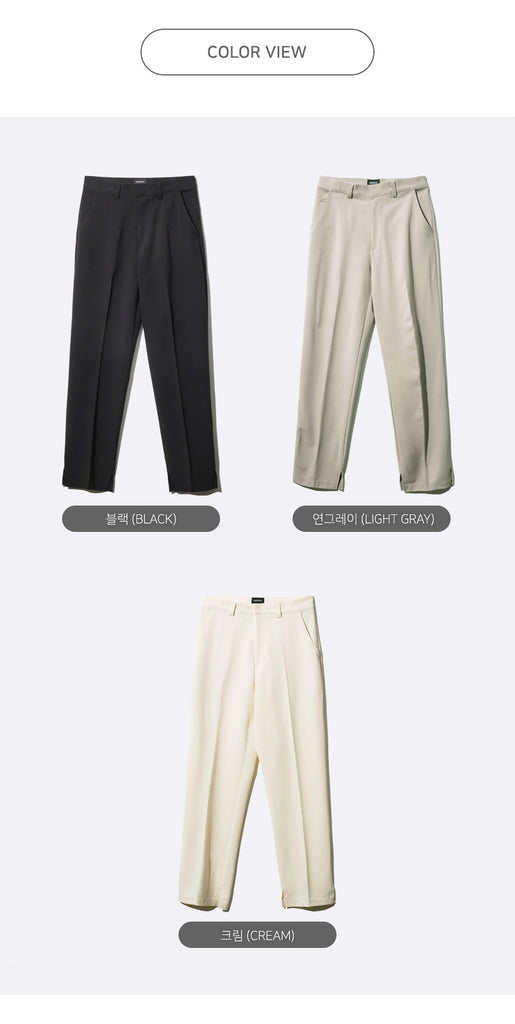 UNDERBASE(アンダーベース) Long Slit Semi-Wide Slacks 3COLOR JKLP9047