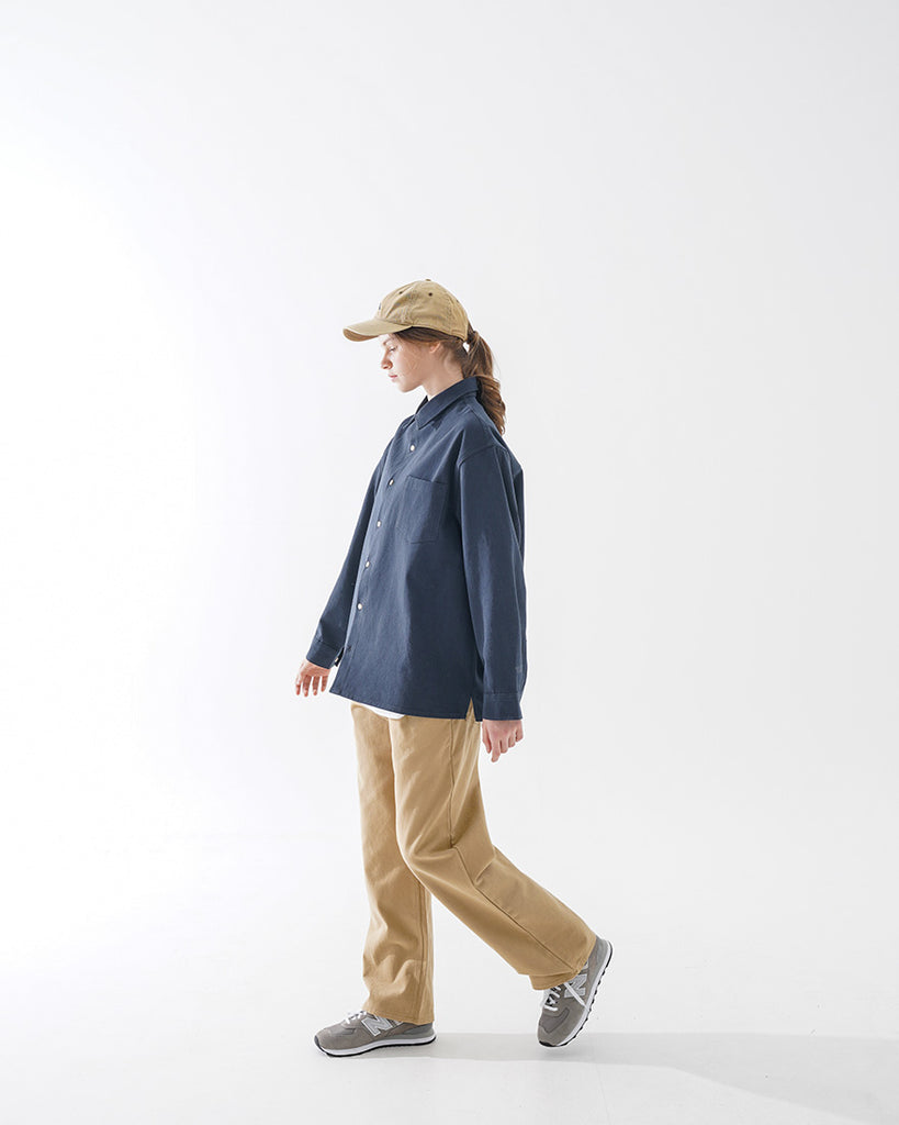 ダブルユーブイプロジェクト(WV PROJECT) Daintry String Shirt Navy KMLS7479