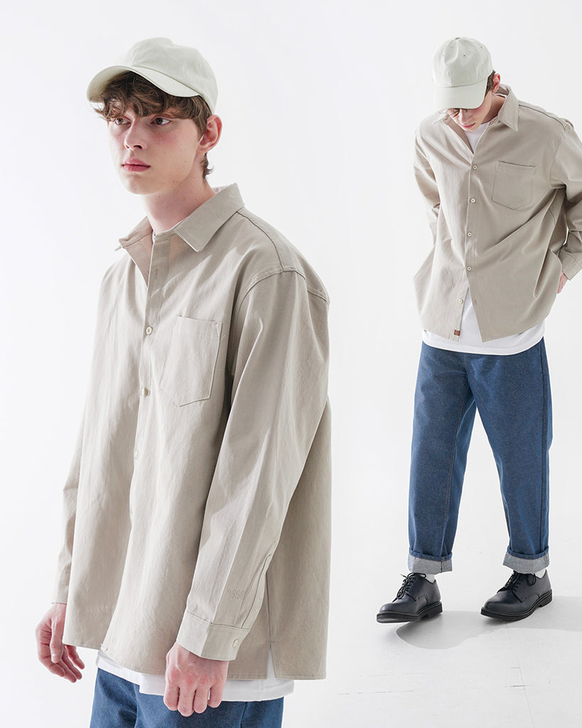 ダブルユーブイプロジェクト(WV PROJECT) Green day Shirt Beige KMLS7472