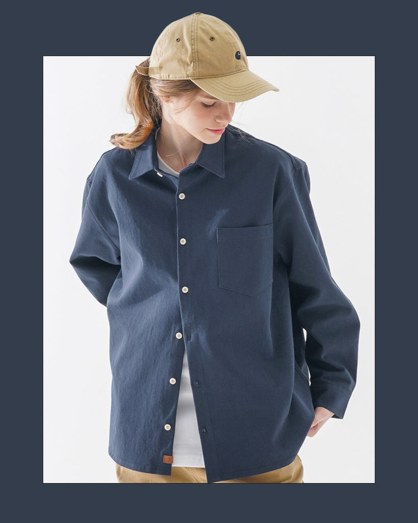 ダブルユーブイプロジェクト(WV PROJECT) Daintry String Shirt Navy KMLS7479
