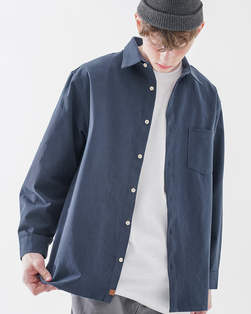 ダブルユーブイプロジェクト(WV PROJECT) Daintry String Shirt Navy KMLS7479