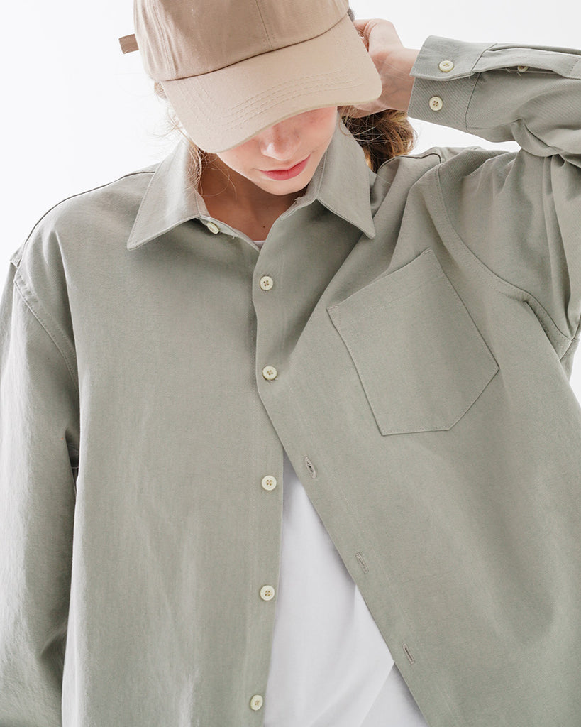 ダブルユーブイプロジェクト(WV PROJECT) Green day Shirt Khaki KMLS7472