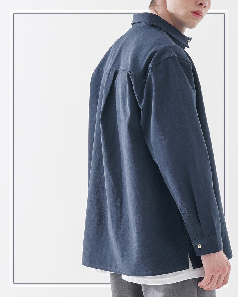 ダブルユーブイプロジェクト(WV PROJECT) Daintry String Shirt Navy KMLS7479