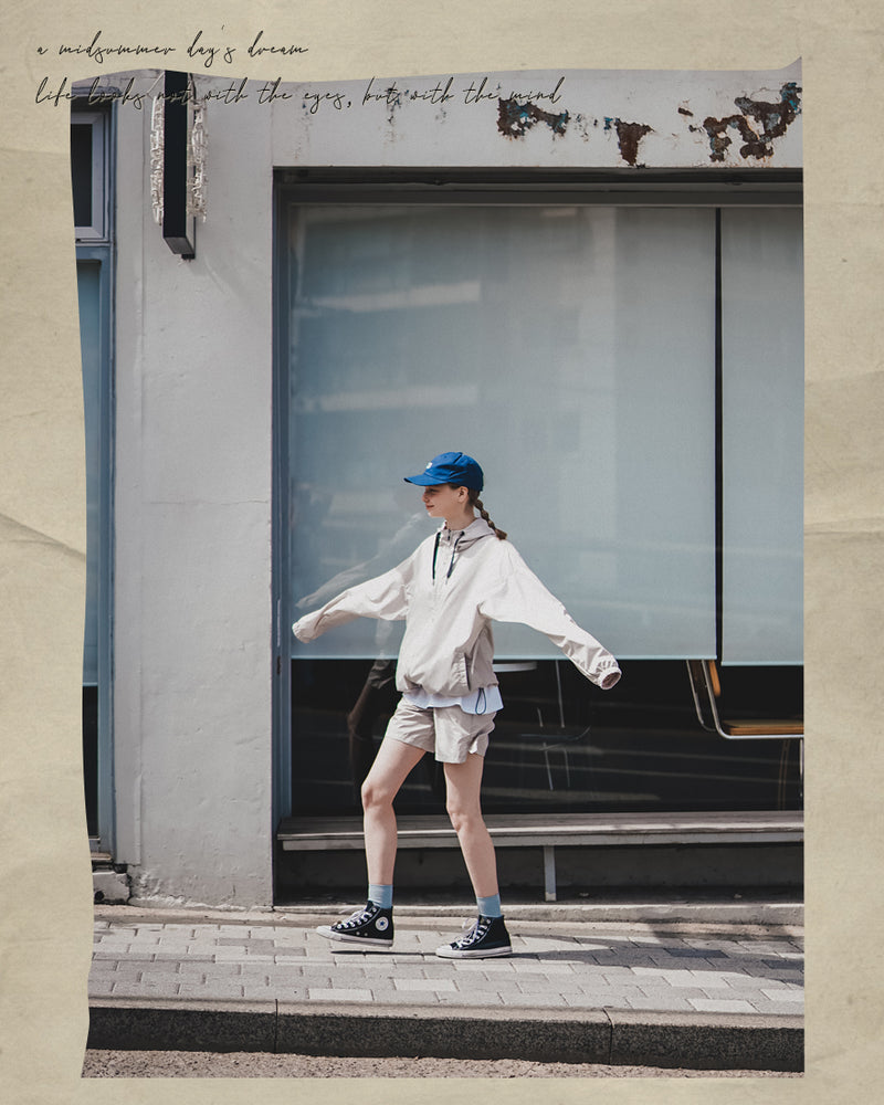 ダブルユーブイプロジェクト(WV PROJECT) Picnic Light Hood Jacket CheckBeige KMOT7475