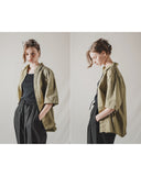 ダブルユーブイプロジェクト(WV PROJECT) City Summer Short-sleeved Shirt Light Khaki KMSS7493