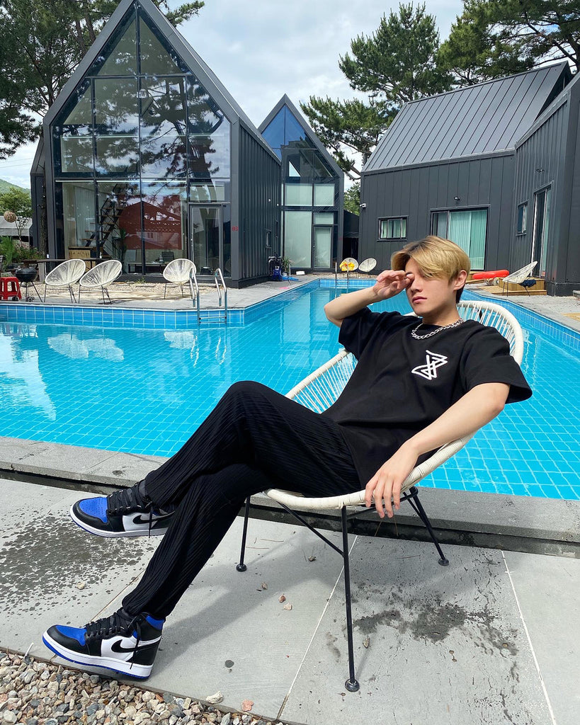 DAYDAF (デイダフ) DAYDAF LOGO 2/1 T-SHIRT (BLACK)