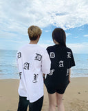 DAYDAF (デイダフ) DAYDAF LOGO 2/1 T-SHIRT (BLACK)