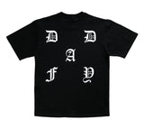 DAYDAF (デイダフ) DAYDAF LOGO 2/1 T-SHIRT (BLACK)