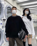 DAYDAF (デイダフ) DAYDAF NECK LOGO SLEEVE T-SHIRT (WHITE)