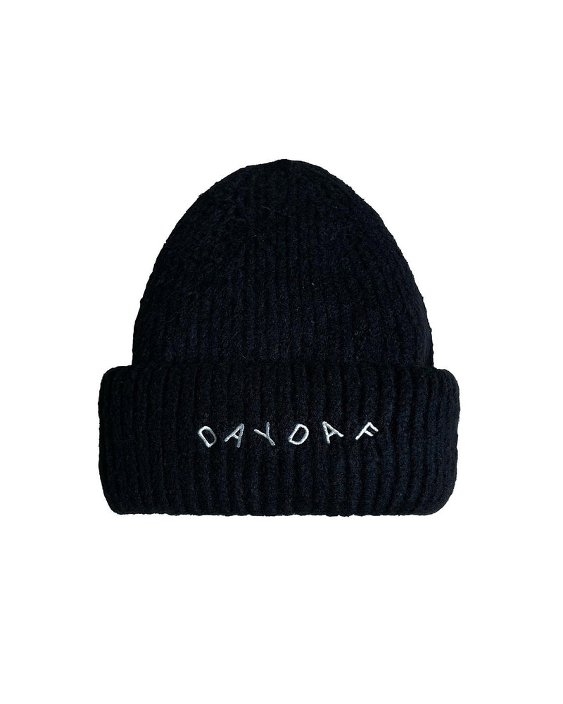 DAYDAF (デイダフ) DAYDAF SMALL HAIRED BEANIE - BLACK
