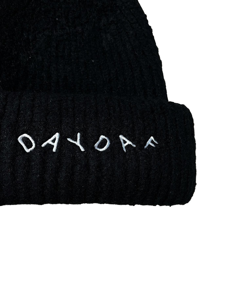 DAYDAF (デイダフ) DAYDAF SMALL HAIRED BEANIE - BLACK