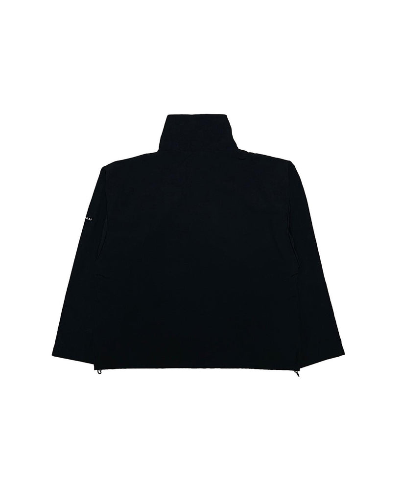DAYDAF (デイダフ) DAYDAF BLACK LABEL NASLAN HIGH NECKED HALF ZIP-UP WINDBREAKER - BLACK
