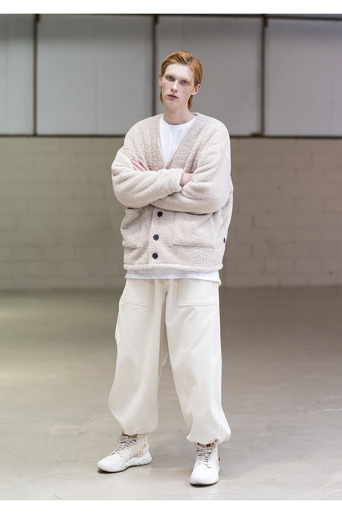 メスノウン(MASSNOUN) DOUBLE SOFT WOOL QUILTING CARDIGAN MFNCD001-BG