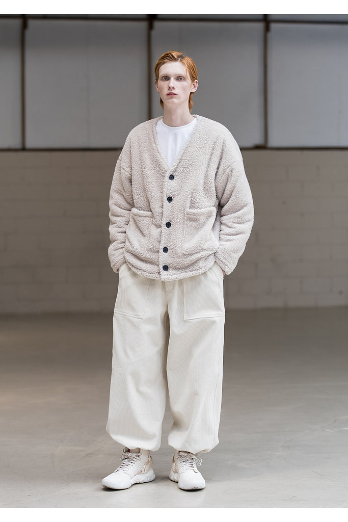 メスノウン(MASSNOUN) DOUBLE SOFT WOOL QUILTING CARDIGAN MFNCD001-BG