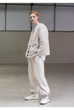 メスノウン(MASSNOUN) DOUBLE SOFT WOOL QUILTING CARDIGAN MFNCD001-BG