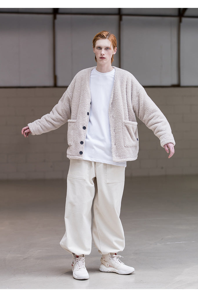 メスノウン(MASSNOUN) DOUBLE SOFT WOOL QUILTING CARDIGAN MFNCD001-BG