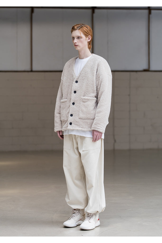 メスノウン(MASSNOUN) DOUBLE SOFT WOOL QUILTING CARDIGAN MFNCD001-BG