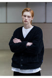メスノウン(MASSNOUN) DOUBLE SOFT WOOL QUILTING CARDIGAN MFNCD001-BK