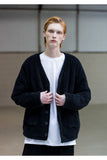 メスノウン(MASSNOUN) DOUBLE SOFT WOOL QUILTING CARDIGAN MFNCD001-BK