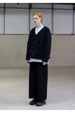 メスノウン(MASSNOUN) DOUBLE SOFT WOOL QUILTING CARDIGAN MFNCD001-BK