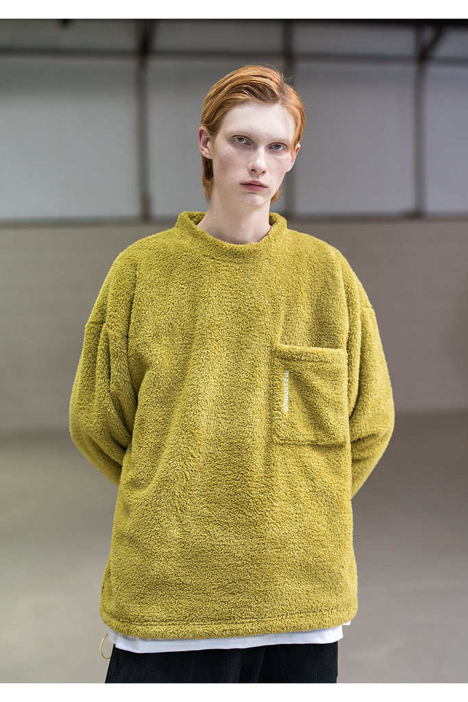 メスノウン(MASSNOUN) SL LOGO POCKET DOUBLE SOFT WOOL MFNCR004-AC