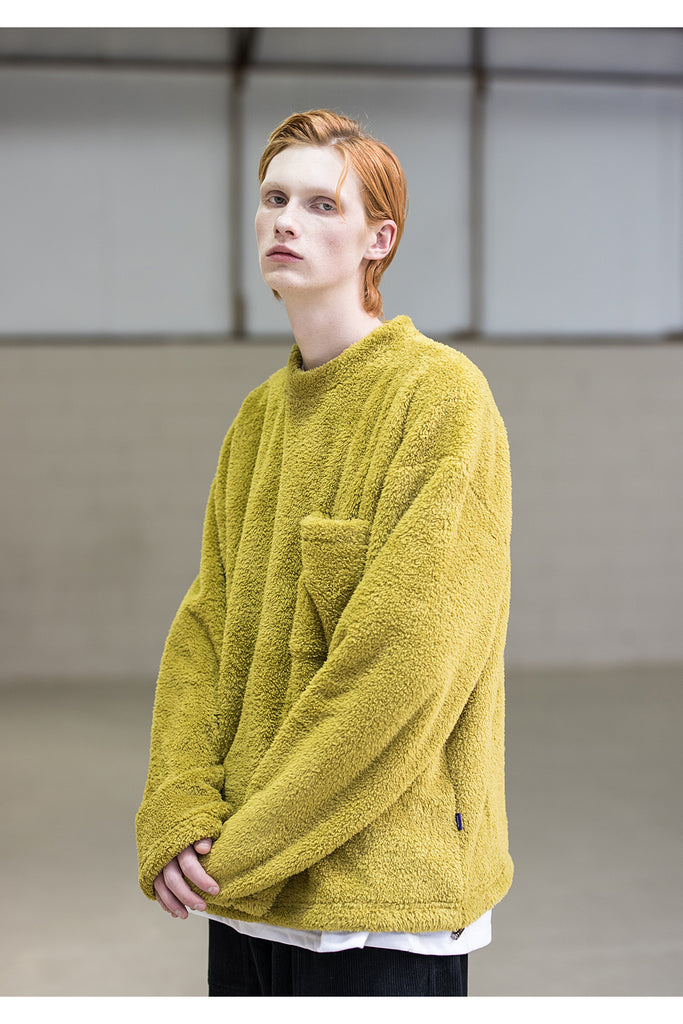メスノウン(MASSNOUN) SL LOGO POCKET DOUBLE SOFT WOOL MFNCR004-AC