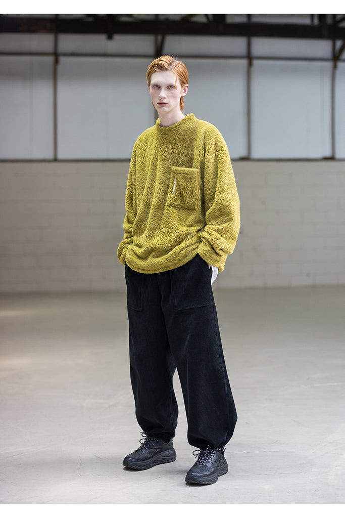 メスノウン(MASSNOUN) SL LOGO POCKET DOUBLE SOFT WOOL MFNCR004-AC