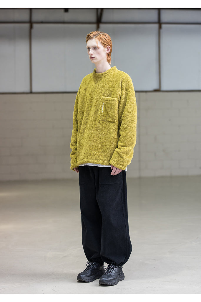 メスノウン(MASSNOUN) SL LOGO POCKET DOUBLE SOFT WOOL MFNCR004-AC