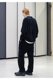 メスノウン(MASSNOUN) SL LOGO POCKET DOUBLE SOFT WOOL MFNCR004-BK