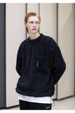 メスノウン(MASSNOUN) SL LOGO POCKET DOUBLE SOFT WOOL MFNCR004-BK