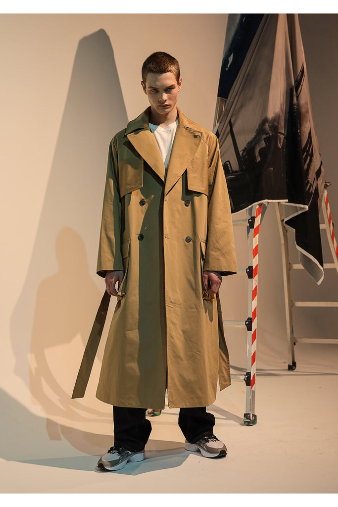 メスノウン(MASSNOUN)  CARGO POCKET OVERSIZED MAXICOAT MFNCT002-BG