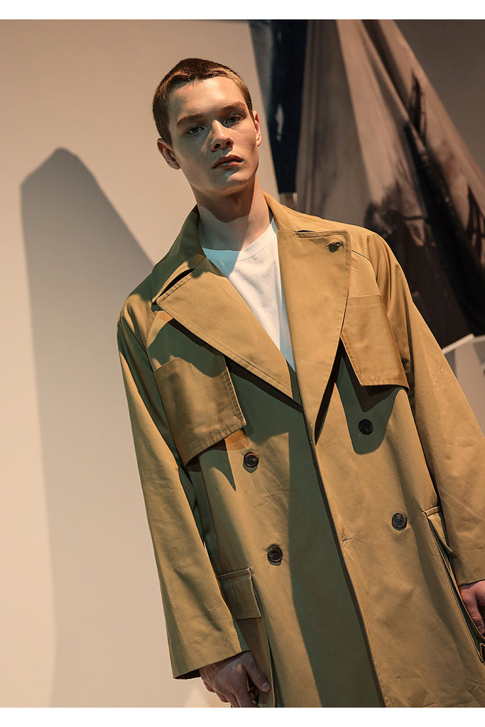 メスノウン(MASSNOUN)  CARGO POCKET OVERSIZED MAXICOAT MFNCT002-BG