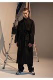 メスノウン(MASSNOUN)  CARGO POCKET OVERSIZED MAXICOAT MFNCT002-BK