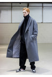 メスノウン(MASSNOUN) SHAWL COLLAR OVERSIZED DOUBLE COAT MFNCT003-GY
