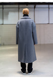 メスノウン(MASSNOUN) SHAWL COLLAR OVERSIZED DOUBLE COAT MFNCT003-GY