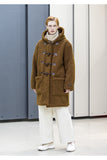 メスノウン(MASSNOUN) BOA FLEECE BONDED OVERSIZED DUFFEL COAT MFNCT004-BG
