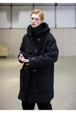 メスノウン(MASSNOUN) BOA FLEECE BONDED OVERSIZED DUFFEL COAT MFNCT004-BK