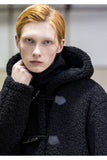 メスノウン(MASSNOUN) BOA FLEECE BONDED OVERSIZED DUFFEL COAT MFNCT004-BK