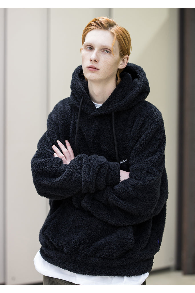 メスノウン(MASSNOUN) OL ARCH LOGO DOUBLE SOFT WOOL HODIE MFNHD005-BK