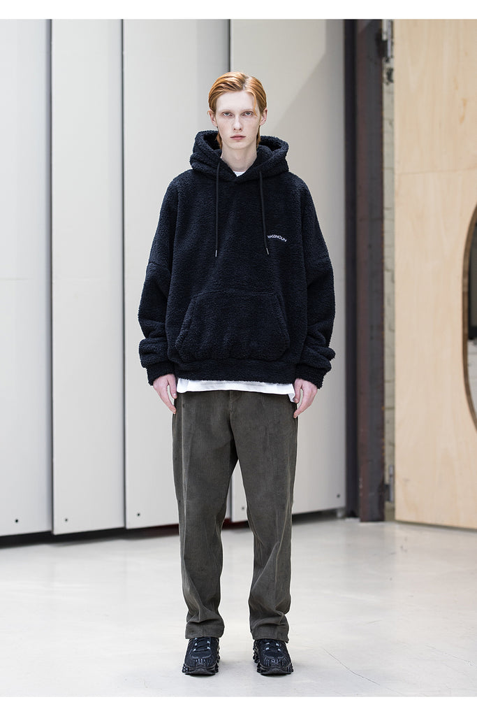 メスノウン(MASSNOUN) OL ARCH LOGO DOUBLE SOFT WOOL HODIE MFNHD005-BK
